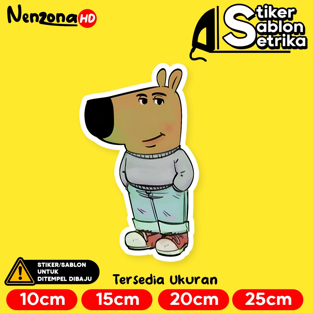 

Chill Guy Viral Meme Stiker Sablon Setrika by Nenzona HD