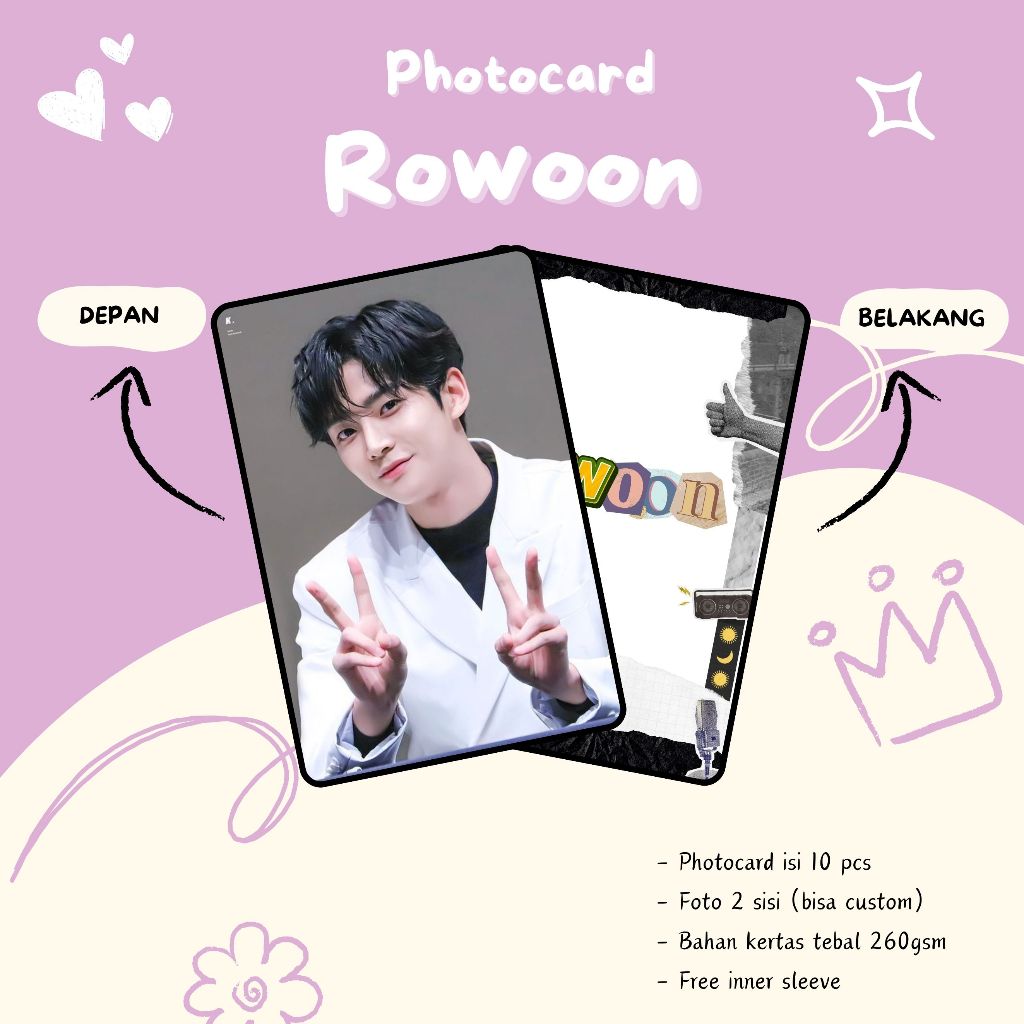 (10 PCS) PHOTOCARDS ROWOON