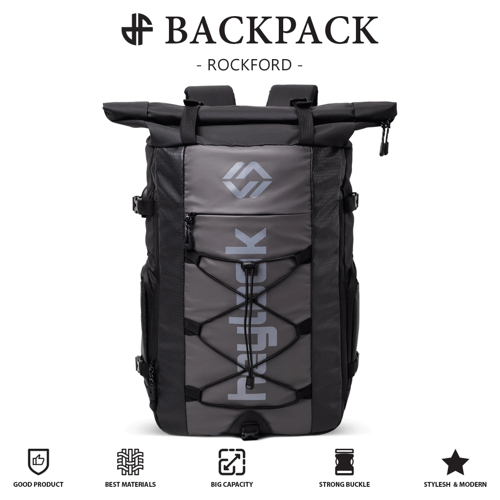 HEYLOOK Backpack Rockford Waterprof Tas Ransel Gunung Pria Traveling Outdoor Anti Air