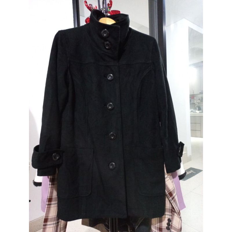 Winter Black Coat by Cinema Club Japan