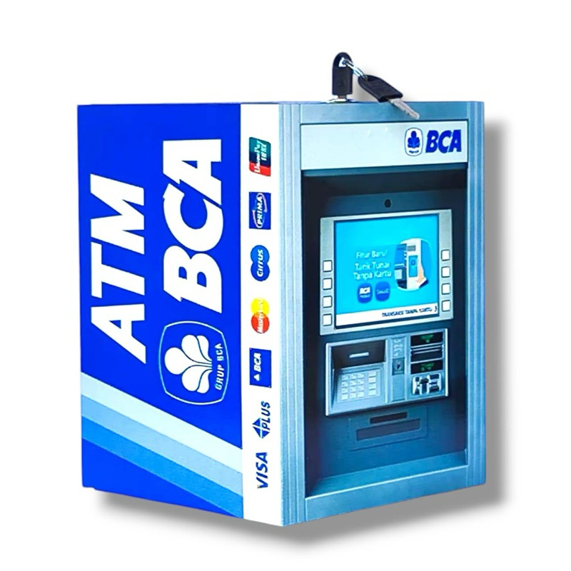 CELENGAN ATM KOTAK VIRAL CELENGAN ATM BUKA TUTUP CELENGAN KOTAK JUMBO 15 x 20 CM
