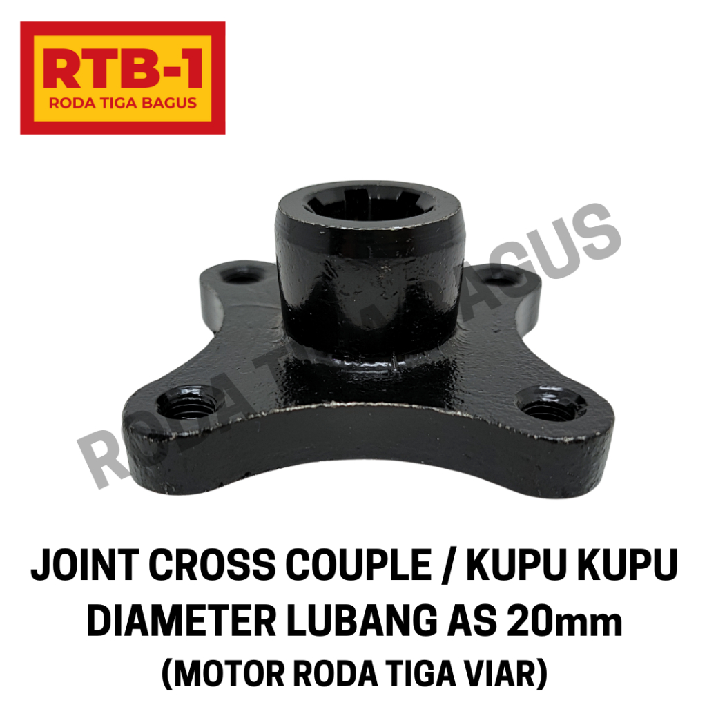 (RTB 1) Joint Cross Couple / Kupu-Kupu As 20mm - motor roda tiga Viar