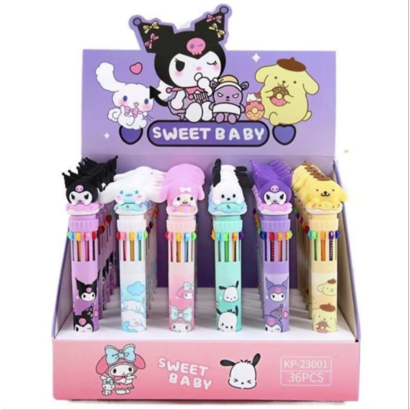 

Pulpen Sanrio 10 warna tinta 0.7mm 1pcs