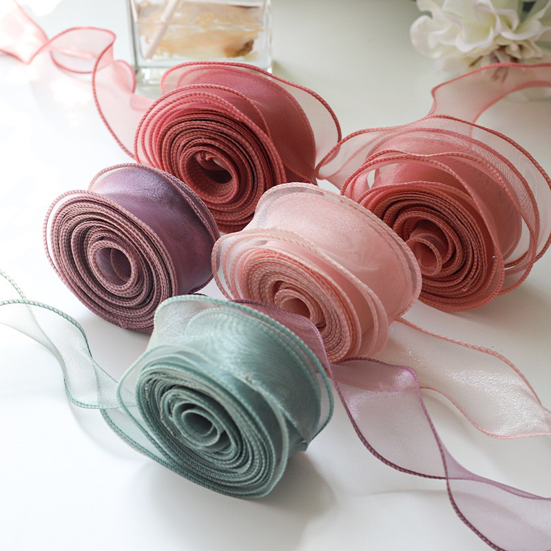 

[1 ROLL 10 YARD] Pita Korea 4cm | Pita Organza | Organza Ribbon | Fishtail Ribbon