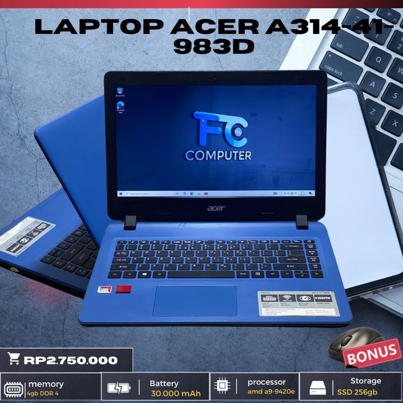 laptop acer aspire 3 a314-41-983D
