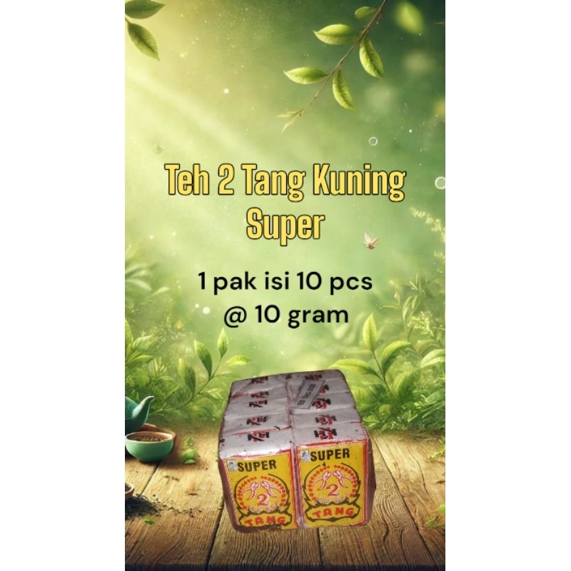 

Teh 2 tang kuning super 1 pack( isi 10 pcs)