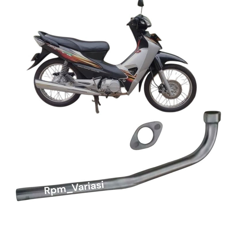 leheran knalpot standart ori supra fit new pengganti yang bocor atau keropos