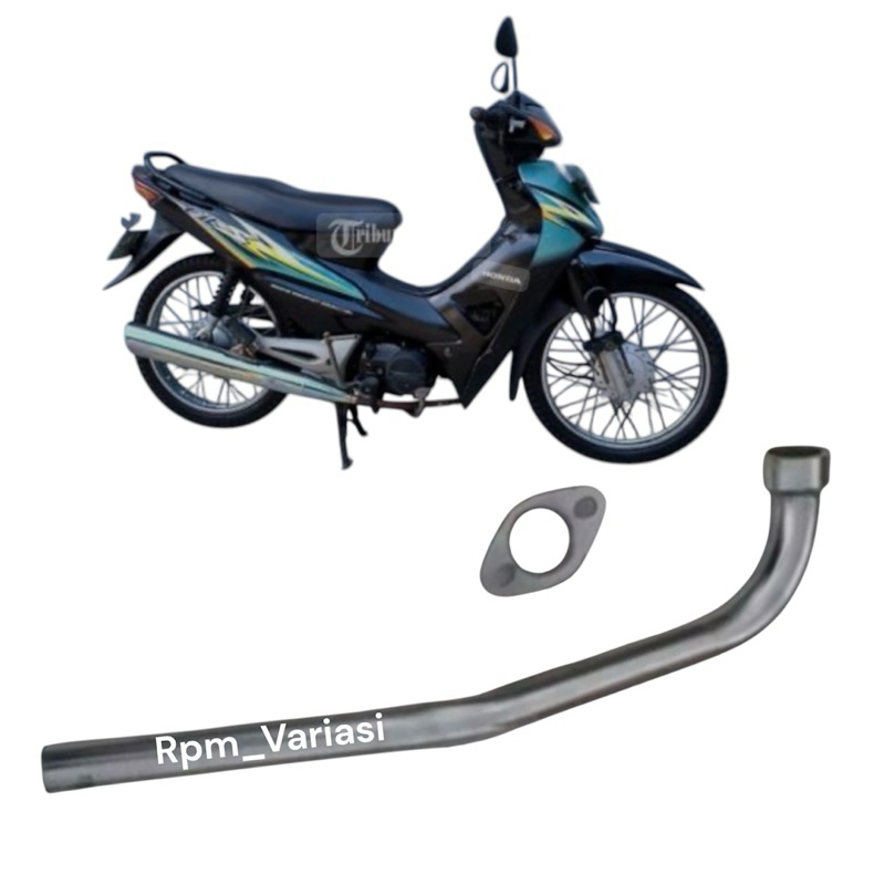 leheran knalpot standart ori supra fit s pengganti yang patah atau keropos