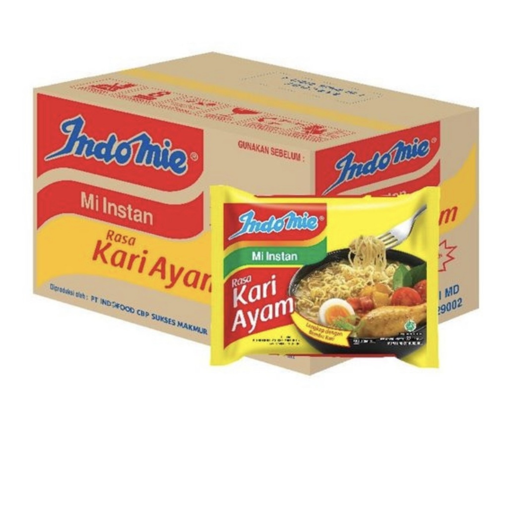 

INDOMIE Mi Instan Kari Ayam 70g - 1 Dus (40 bungkus)