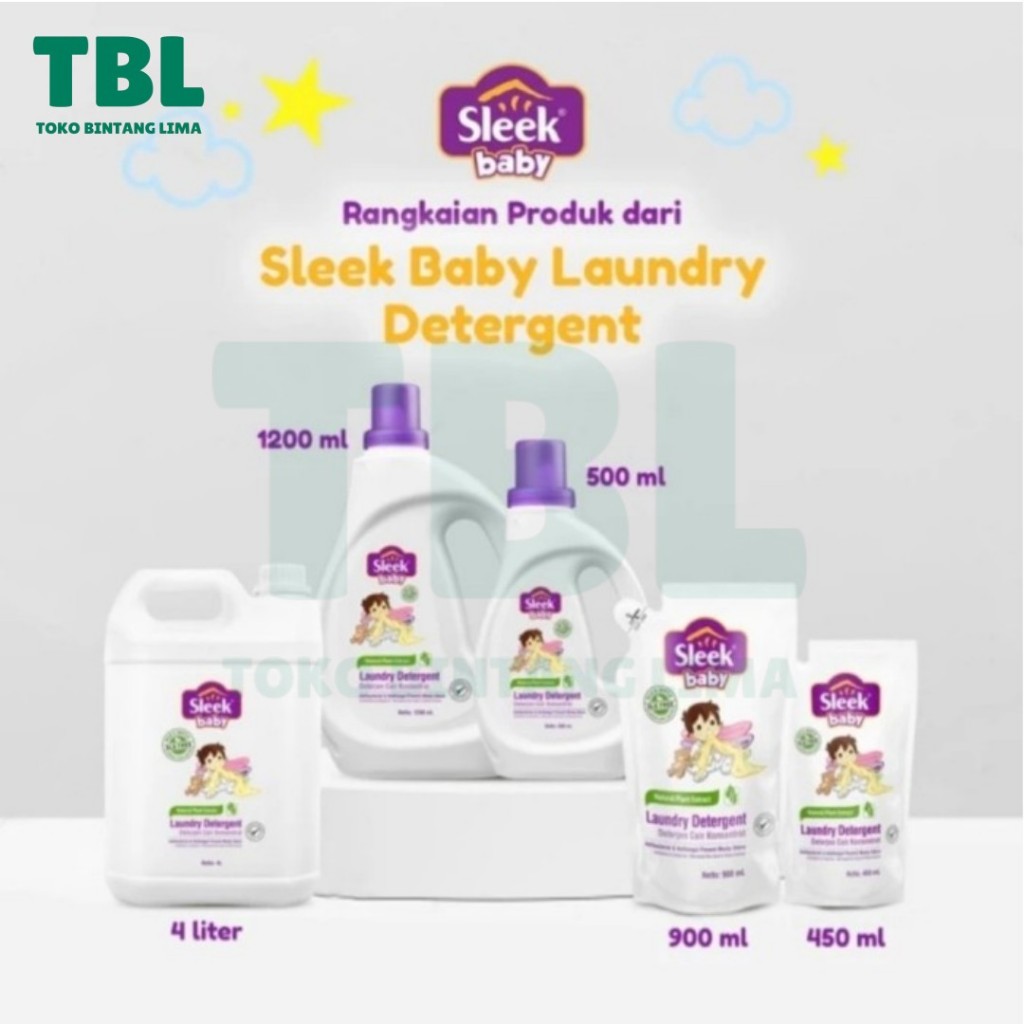 Grosir Sleek Baby Laundry Detergent Sabun Cuci Baju Bayi Original