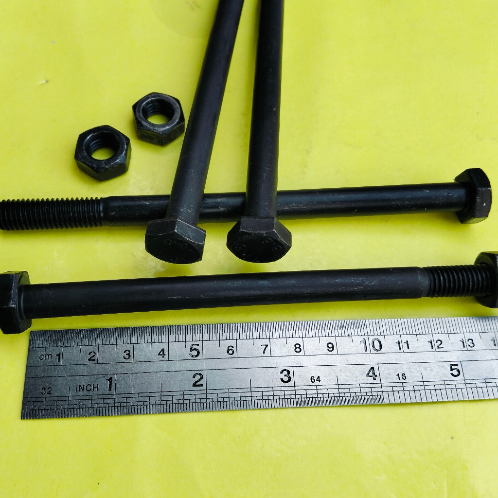 BAUT BAJA HTB 8.8 M10 X 150 HALF DRAT / BAUT 17 KUNCI 17 / BAUD HALF DRAT 17 / BAUT BAJA M10 X 150 H