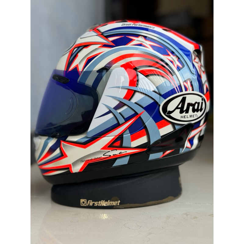 arai rx7rr5 colin edwards white star