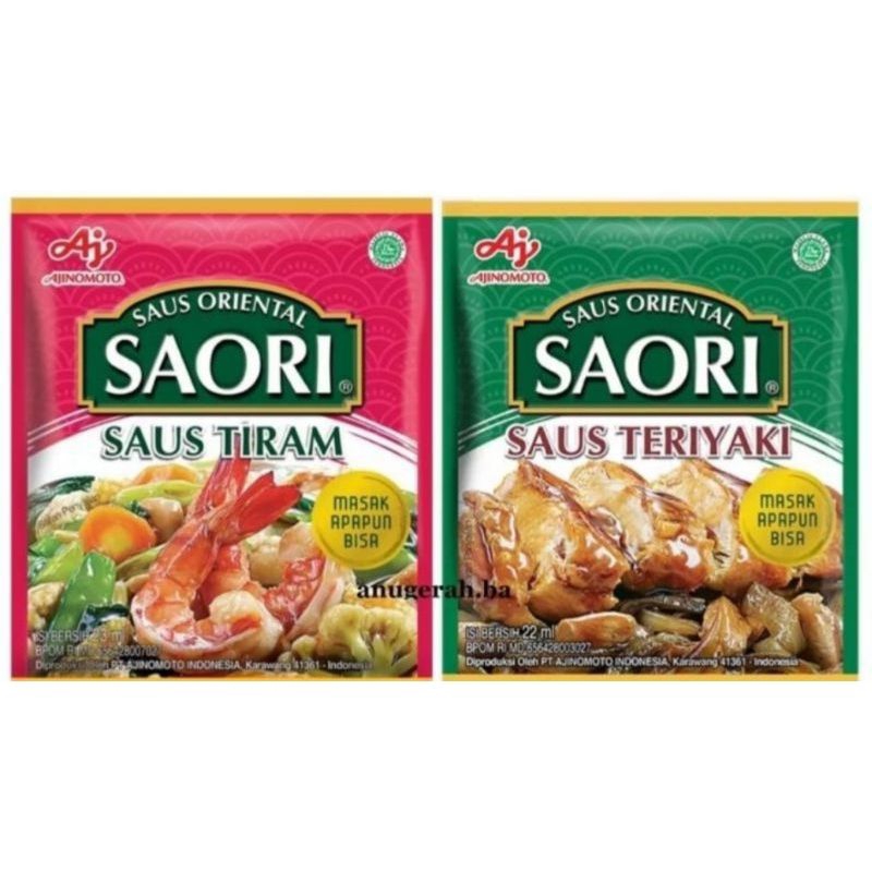 

5 pcs Saori Oriental Rasa Saus Tiram dan Teriyaki (1 bungkus 22 ml)
