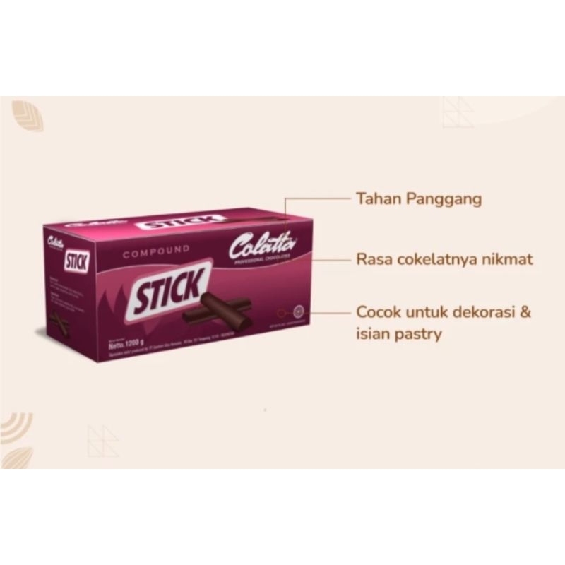 

Colatta Compound Chocolate Stick/ Coklat Batang Stick 1,2kg