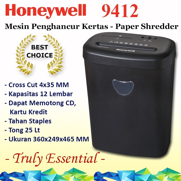 Mesin Penghancur Kertas HONEYWELL 9412