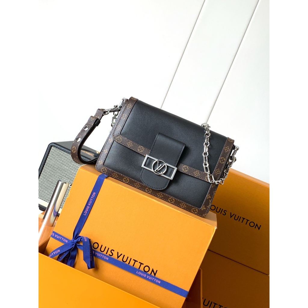 LV 13450 800+30 Top Original Dauphine Soft Medium Handbag Shoulder Bag Handbag Women's Bag