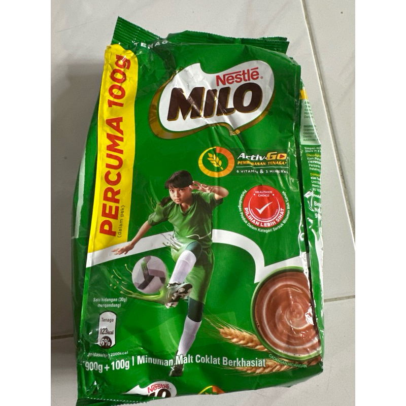 

MILO BUBUK NESTLÉ ORIGINAL 900gr + 100gr (Exp juli 2026)