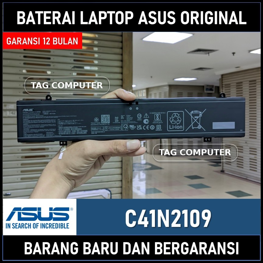 BATERAI ASUS ROG ZEPHYRUS M16 GU604 GU604VI GU604VY GU604VZ C41N2109