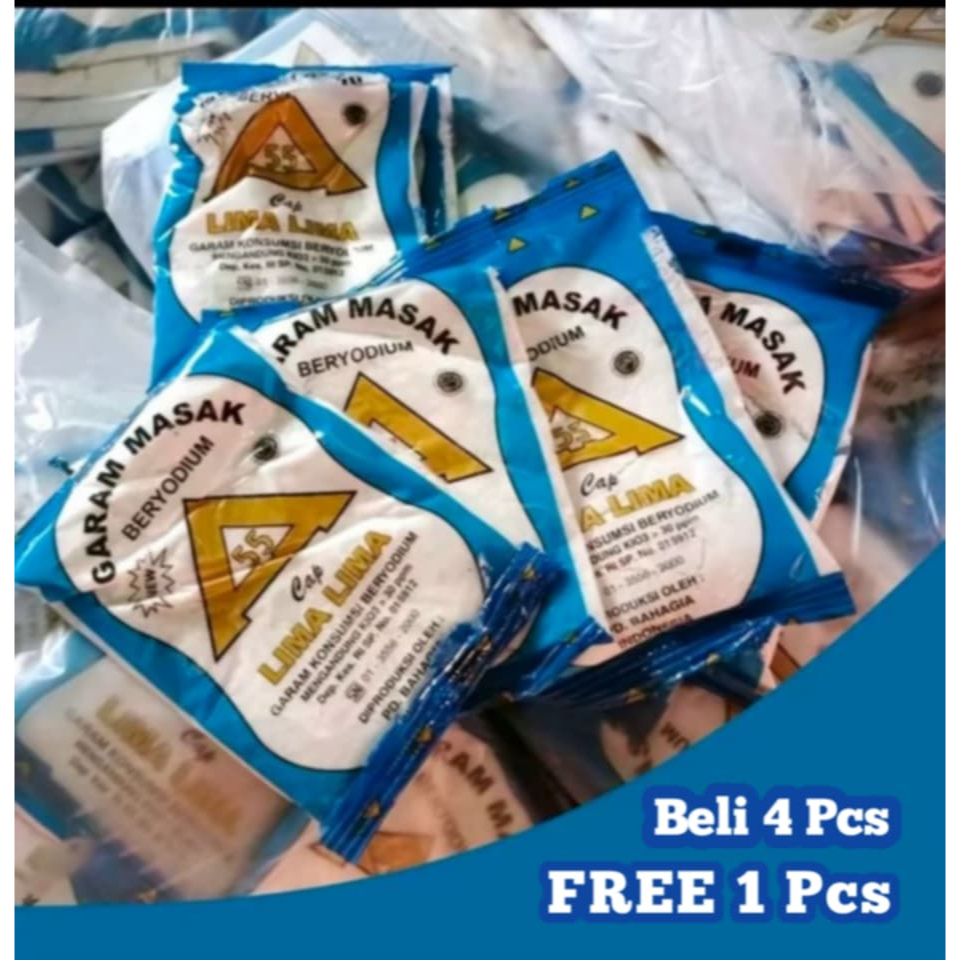 

Paket Hemat 4 Pcs Garam Dapur Beryodium Gratis 1 Pcs