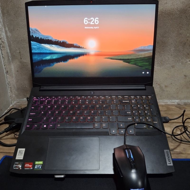 Laptop Lenovo IdeaPad Gaming 3 - Ryzen 5 5600H RTX 3050 RAM 16GB / SSD 1TB