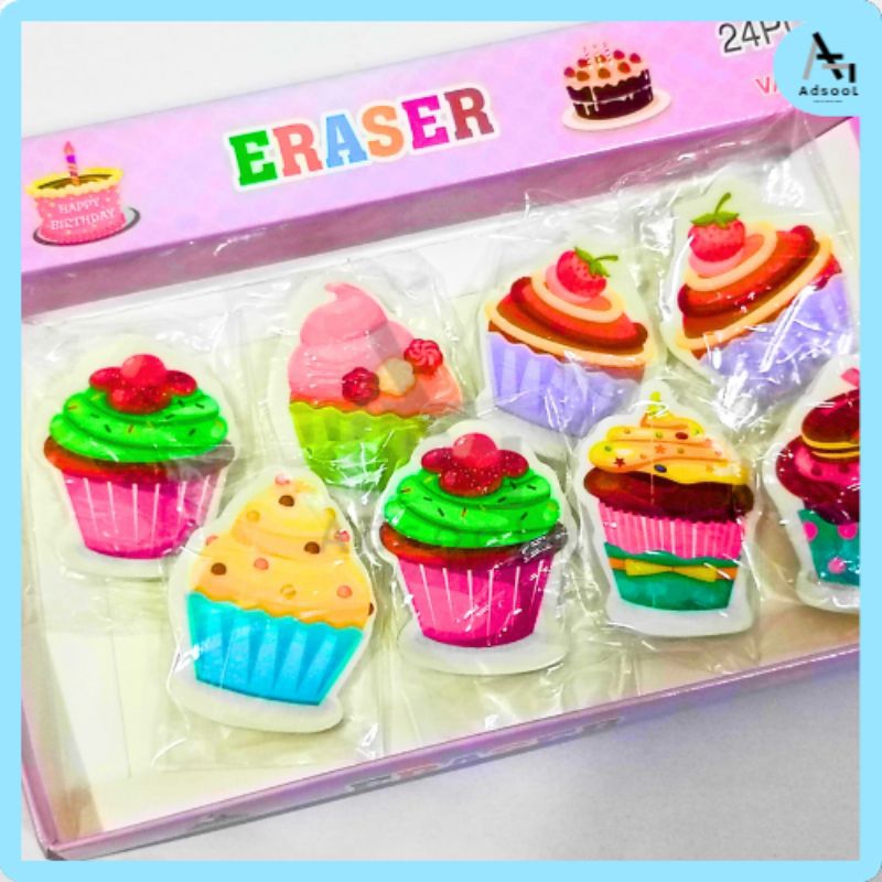 

Penghapus Karakter Anak Motif Kue Cupcake Lucu Stationary Perlengkapan Sekolah