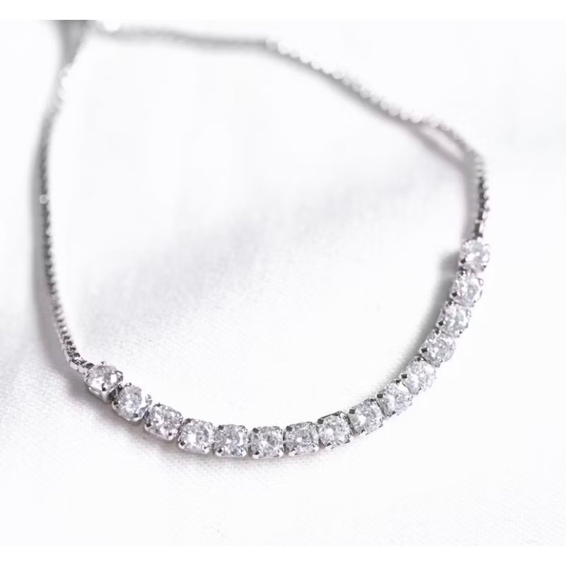 gelang permata silver titanium anti karat