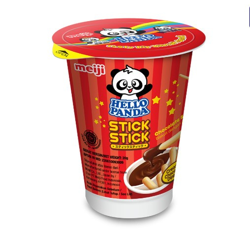 

Hello Panda Biskuit Stick Chocolate Snack Ringan 20 Gr