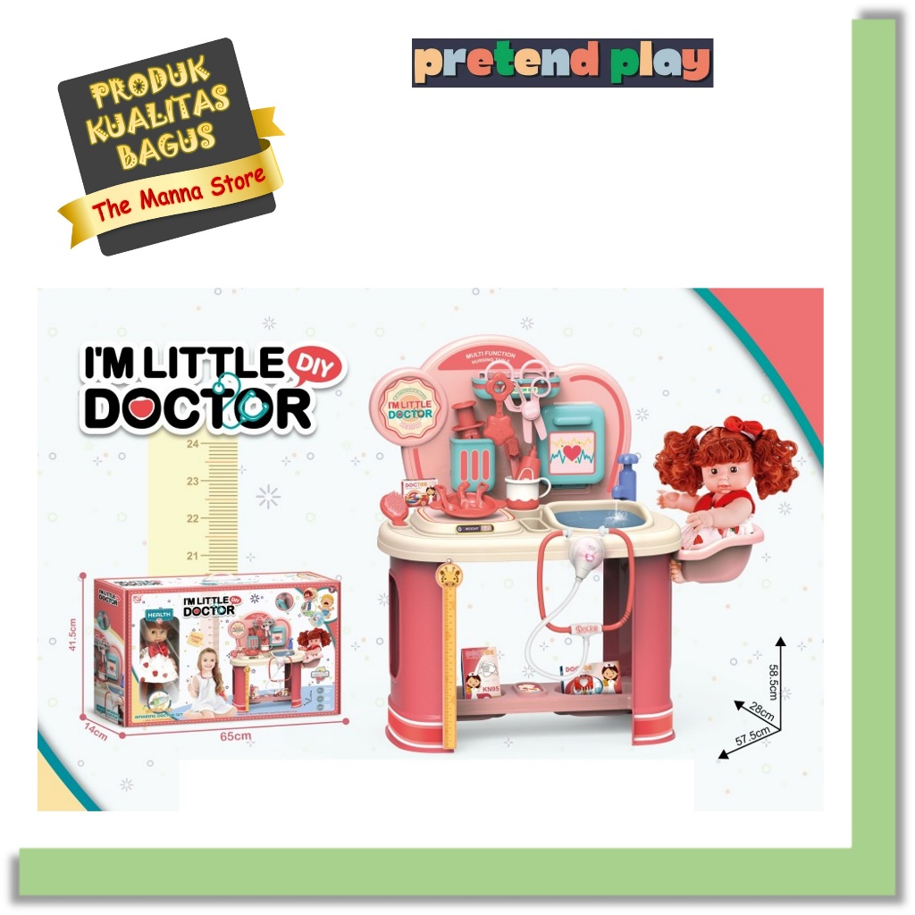Mainan Anak Pretend Toys I'm Little Doctor Play Set Dokter Kualitas Bagus