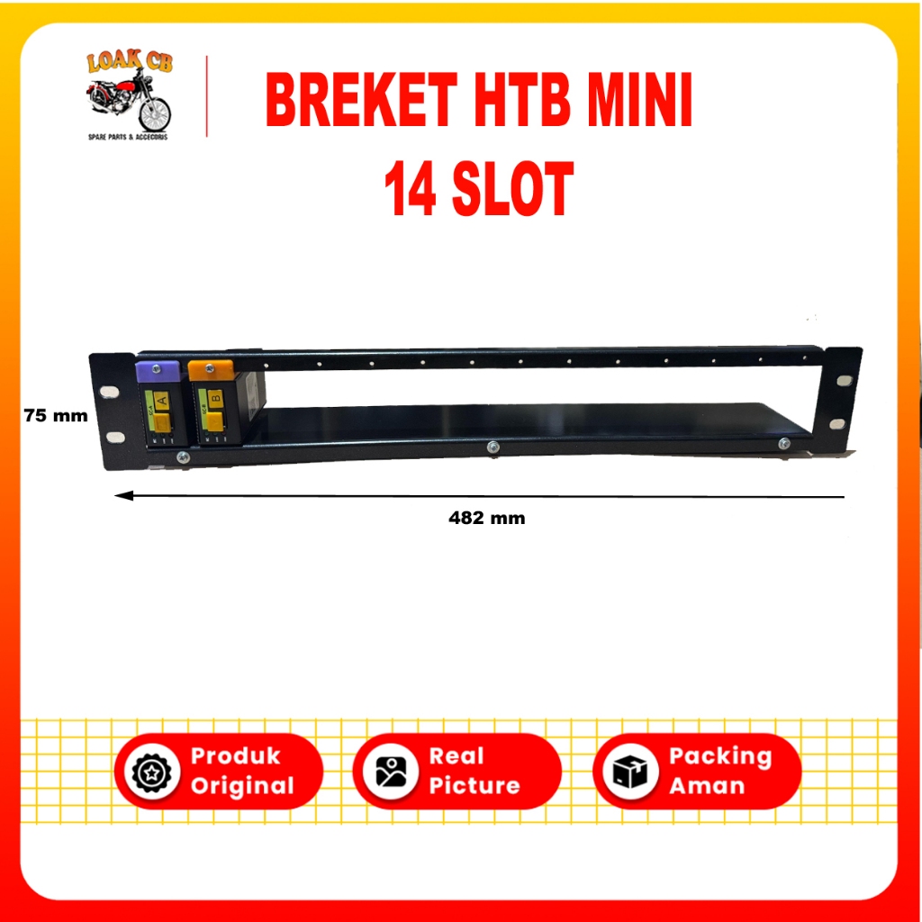Breket Bracket pangkon HTB mini media converter 14 slot breket rack mount HTB mini 14slot