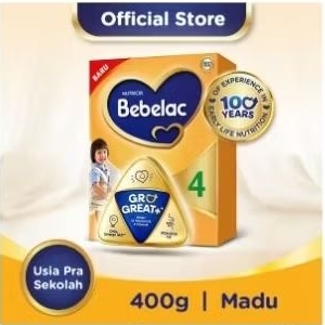 

BEBELAC 4 GROGREAT+ SUSU BUBUK FORMULA PERTUMBUHAN ANAK MADU 400 GRAM