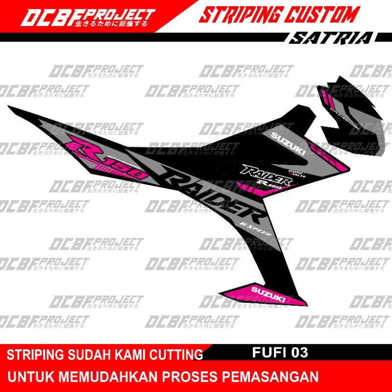 STRIPING CUSTOM SATRIA FU Fi/RAIDER R150