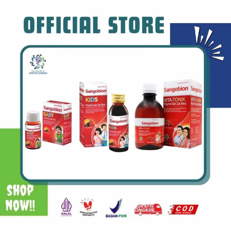 Sangobion Syrup Suplemen Multivitamin Tambah Darah