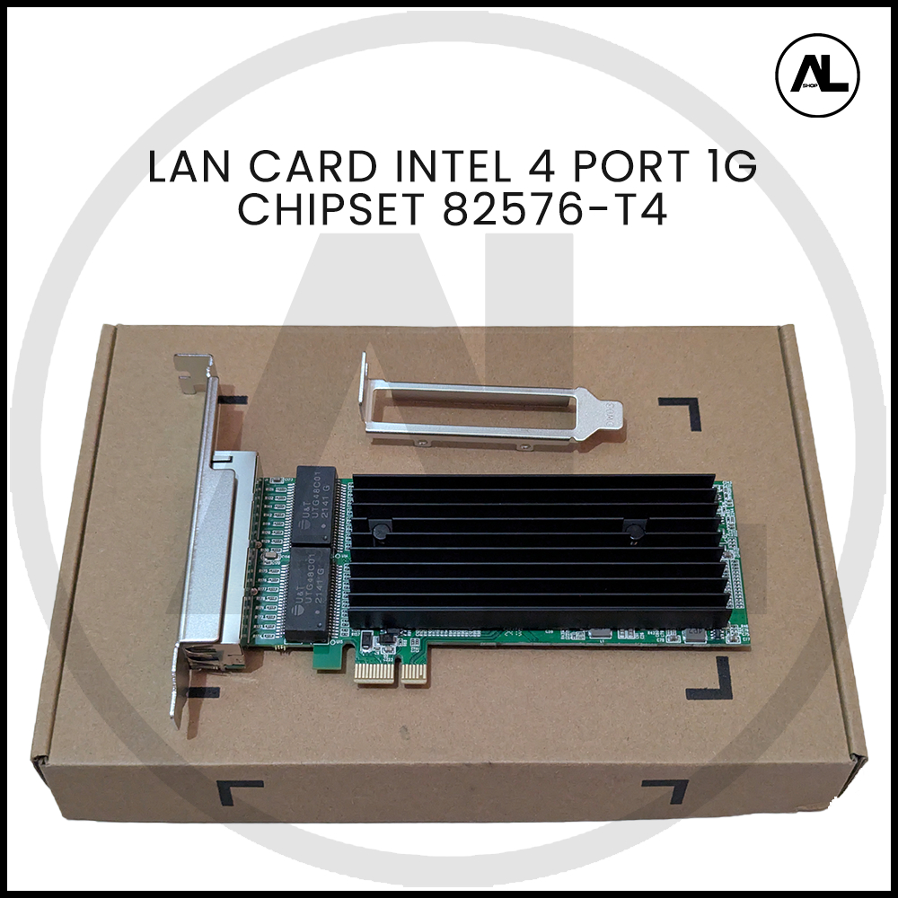 Lan Card 4 Port 1G Intel 82576-T4 Gigabtye PCI Express x1
