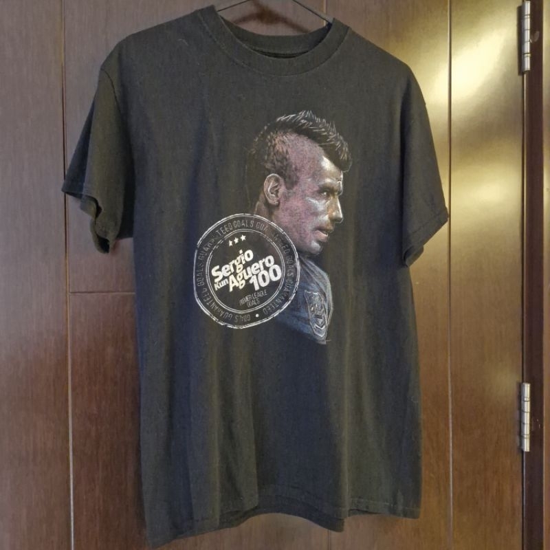 Kaos Sergio Aguero Manchester City Official Tag Tshirt T-shirt Tee Baju