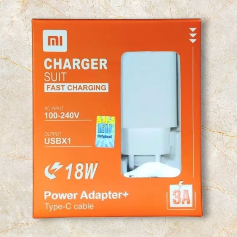 CHARGER PONSEL XIAOMI 18WATT FASTCHARGING TIPE C