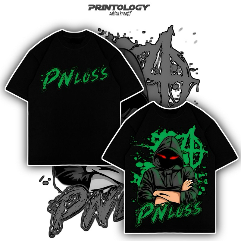 Promo Kaos PN Loss Pagar Nusa Kece Keren terbaru Pria Wanita Bahan Cotton Combad Hitam