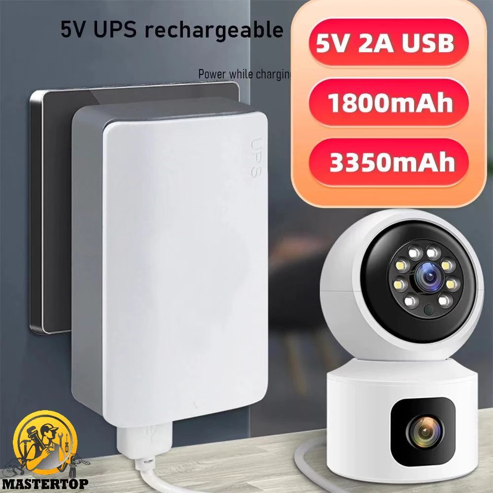 UPS Mini USB 5V 2A daptor Power CCTV 3350mAh Mini UPS Untuk IP Camera System Cadangan Baterai