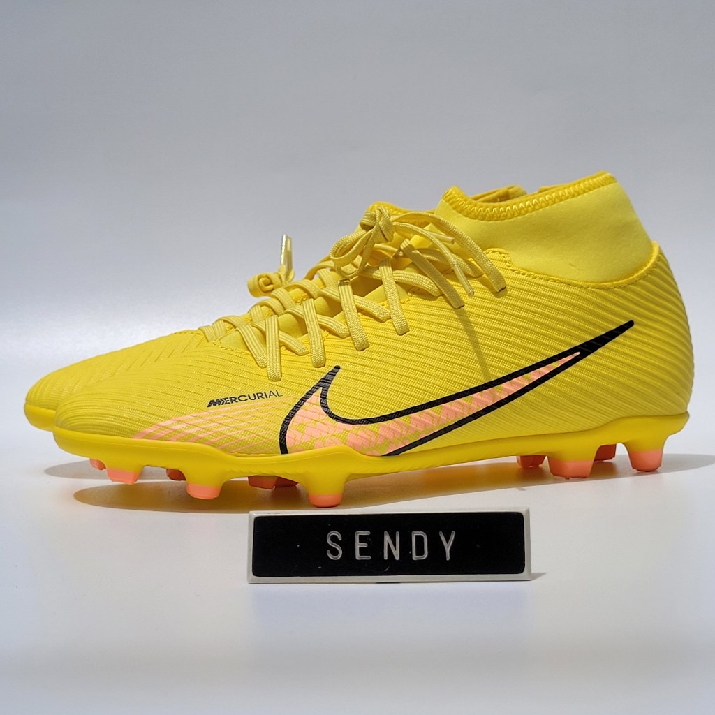 Sepatu Sepak Bola Nike Mercurial Superfly 9 Club FG Original Soccer Football BNIB Yellow Strike