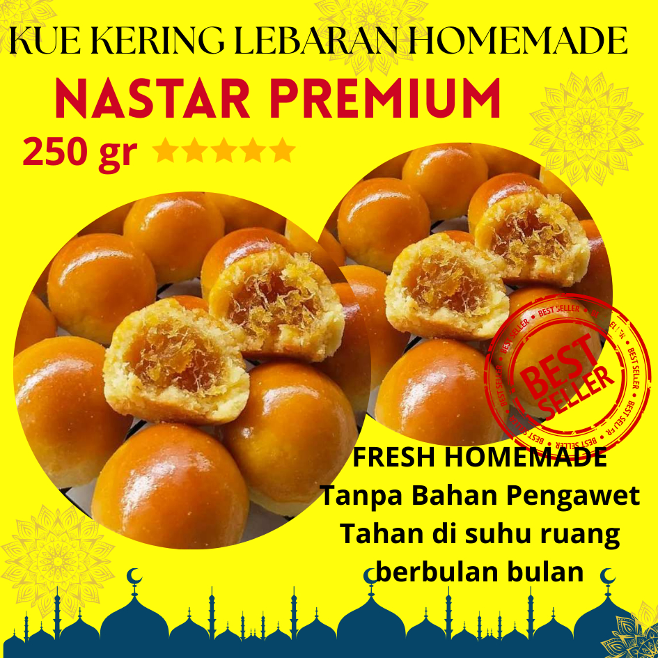 

BEST SELLER NASTAR NANAS HOMEMADE KUE KERING 250 GRAM /KUE KERING LEBARAN PREMIUM