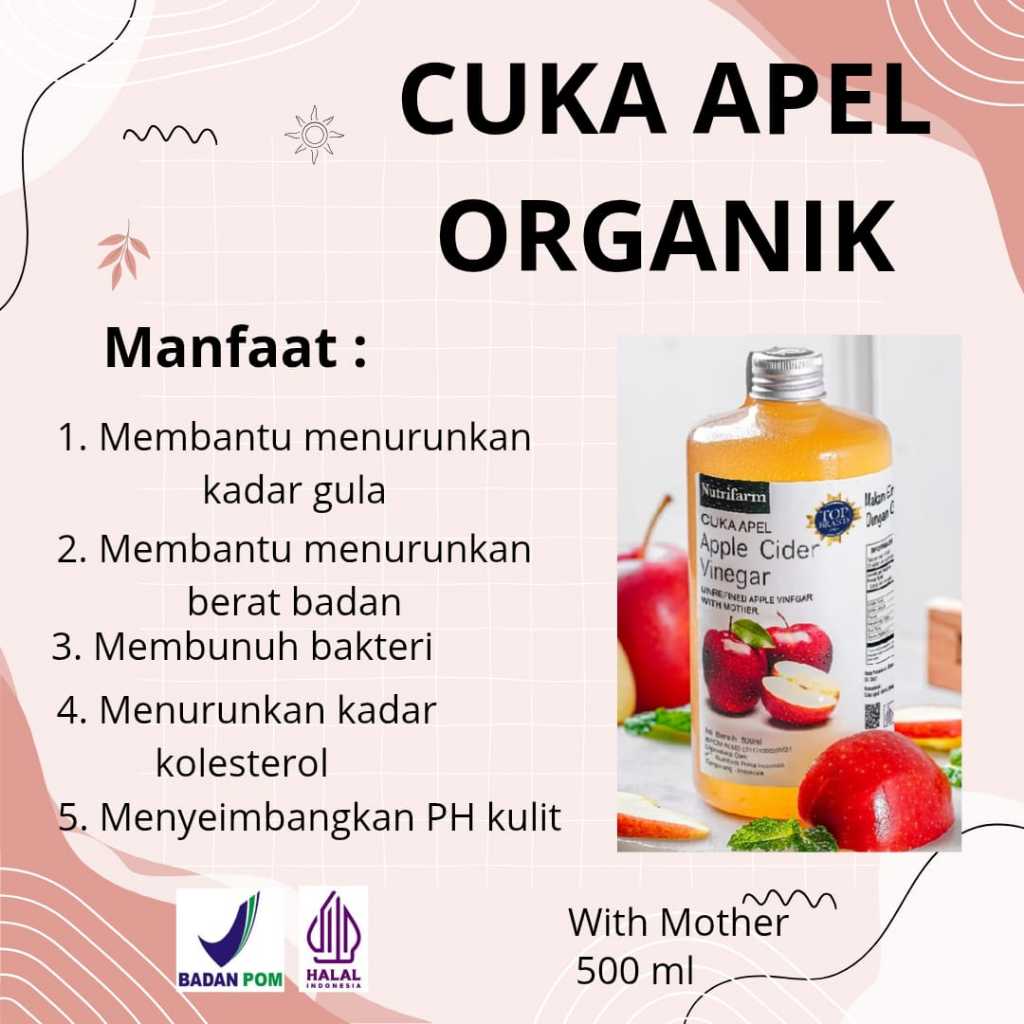 

Cuka Apel 500 ml With Mother Halal BPOM