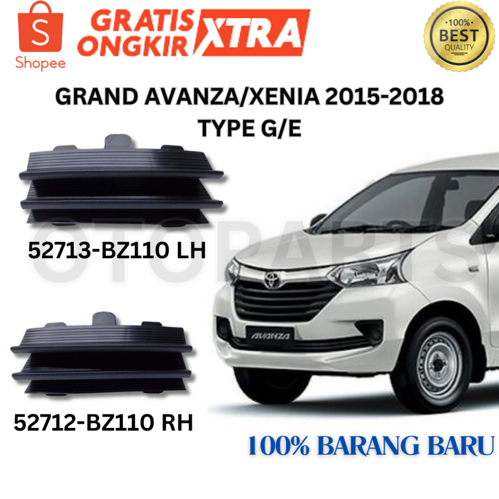 COVER TUTUP TOWING DEREK BUMPER BEMPER DEPAN GRAND AVANZA XENIA G E 2015 2016 2017 2018 2019 BARU OE