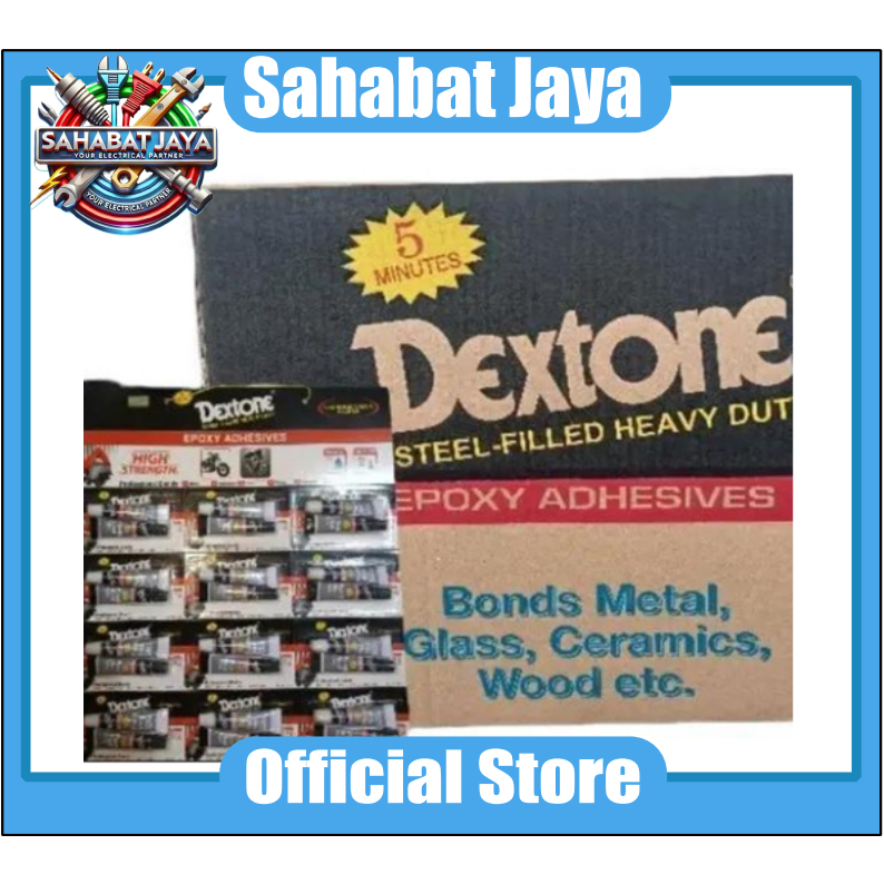 LEM EPOXY /LEM CAMPUR / LEM BESI / SERBAGUNA DEXTONE 5 MENIT | 1 Dus