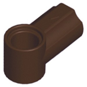 LEGO Part 32013 42127 Dark Brown Technic, Axle and Pin Connector Angled #1