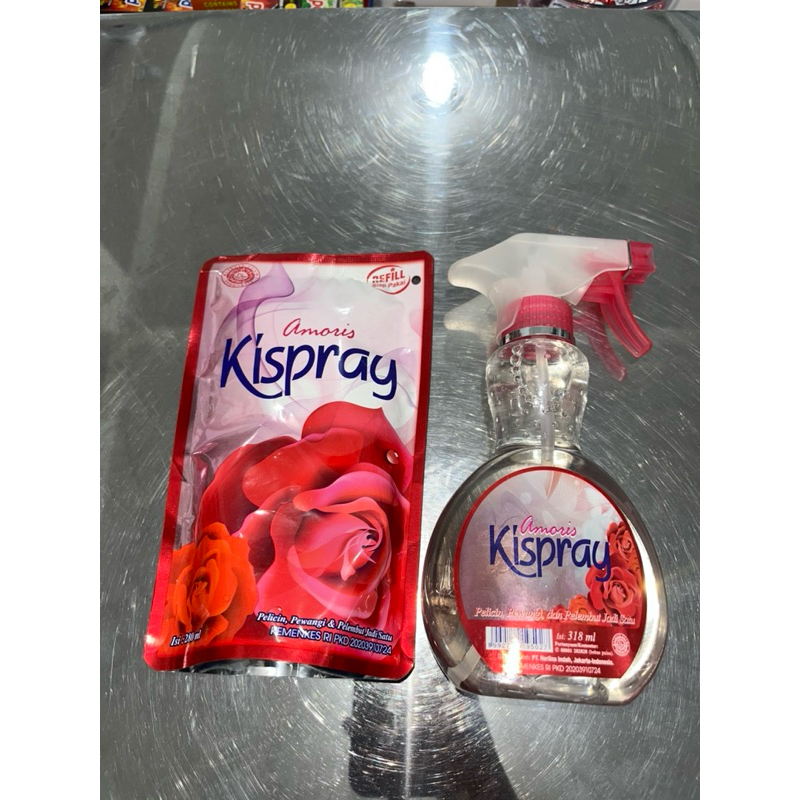 [Buy 1 get 1] Kispray amoris botol 318ml - free refill Kispray amoris 280ml
