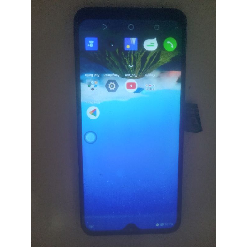 lcd oppo A1k/realme c2 ori copotan gambar bening minus nya sentuh nornal cuma kadang macet layak pak