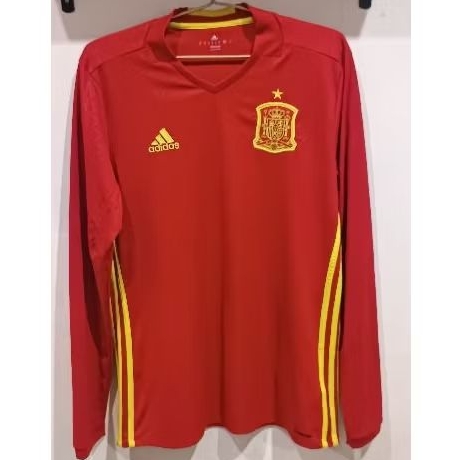 JERSEY SPANYOL HOME 2016 EURO LONGSLEEVE