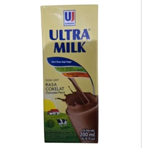 

Susu UHT Ultra Milk Rasa Cokelat Netto 200ml