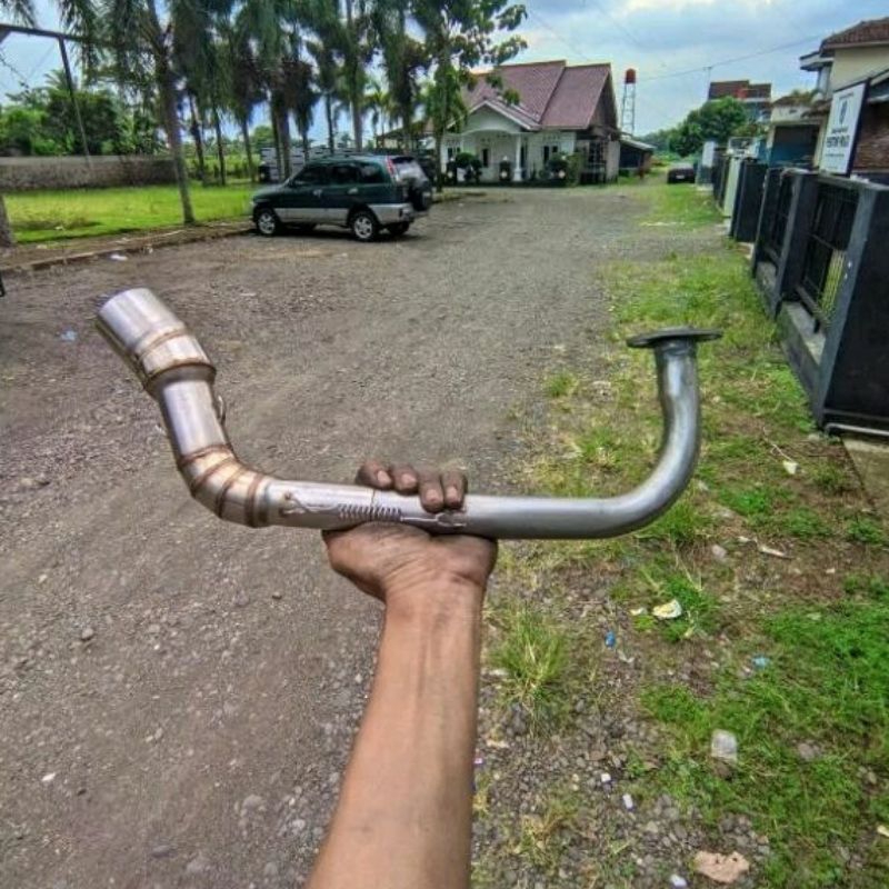 Pipa leher/leheran gulu banyak knalpot racing mio mio smile mio sporty mio j mio m3 mio soul fino in