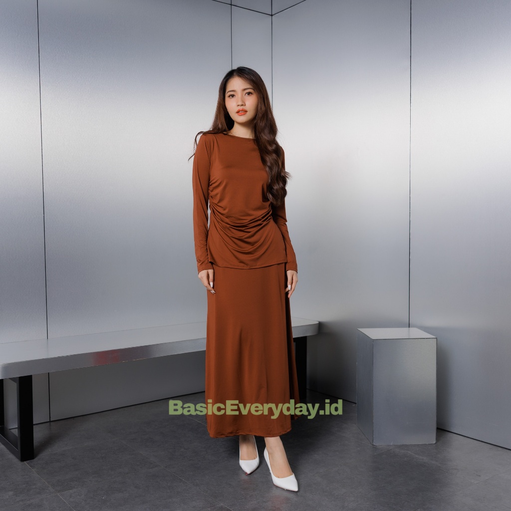 One Set Rok Wanita Stelan Panjang Setelan Kekinian