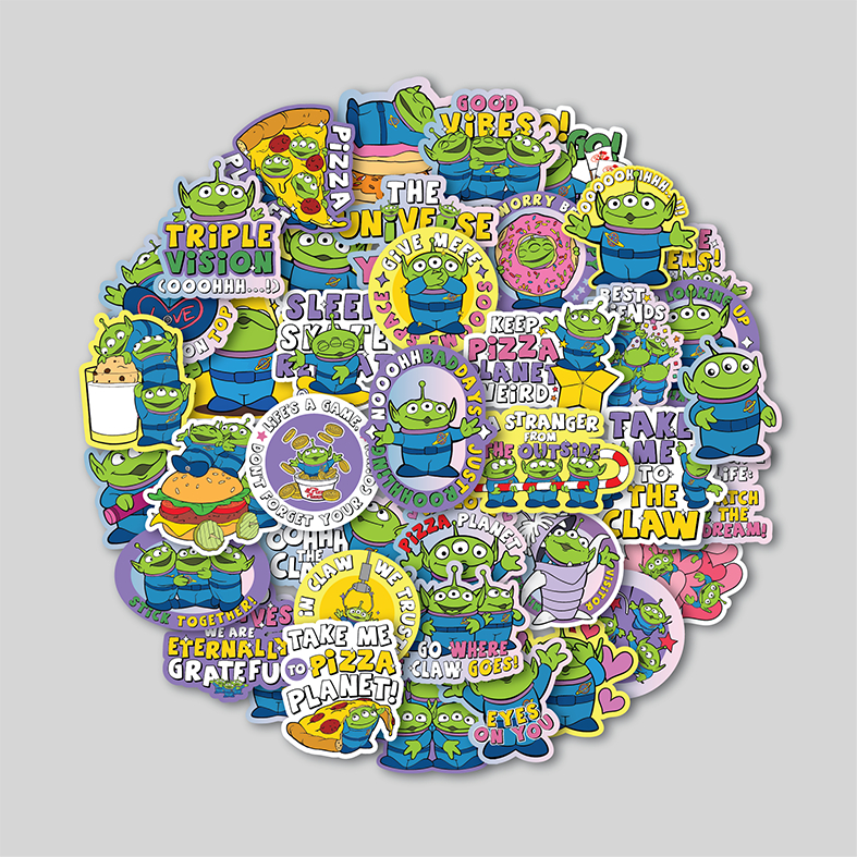 

STICKER PACK FUNKY ALIENS TOY STORY | STICKER TUMBLR | STIKER LAPTOP KOPER HELM